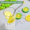 300 Pieces Clear Fake Crushed Ice Cubes Rocks and 20 Pieces Simulation Lemon Slices, Artificial Fruits and Acrylic Diamonds Clear Ice for Vase Fillers Table Centerpiece Decor Wedding (2 x 0.4 Inch)